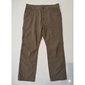 Kuhl Mens Pants Khaki‎ Tan Straight Leg Cargo Utility Outdoor Size 42x32